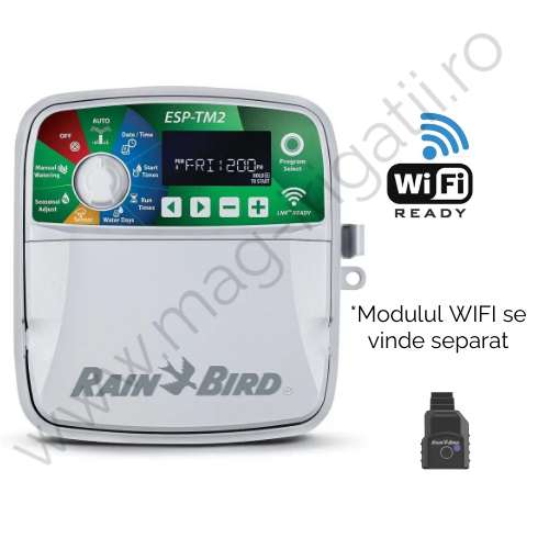 Programator Rain Bird TM2, 4 zone, Internet Wi-Fi Ready